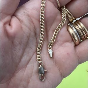 GF curb link bracelet.  6 inches.